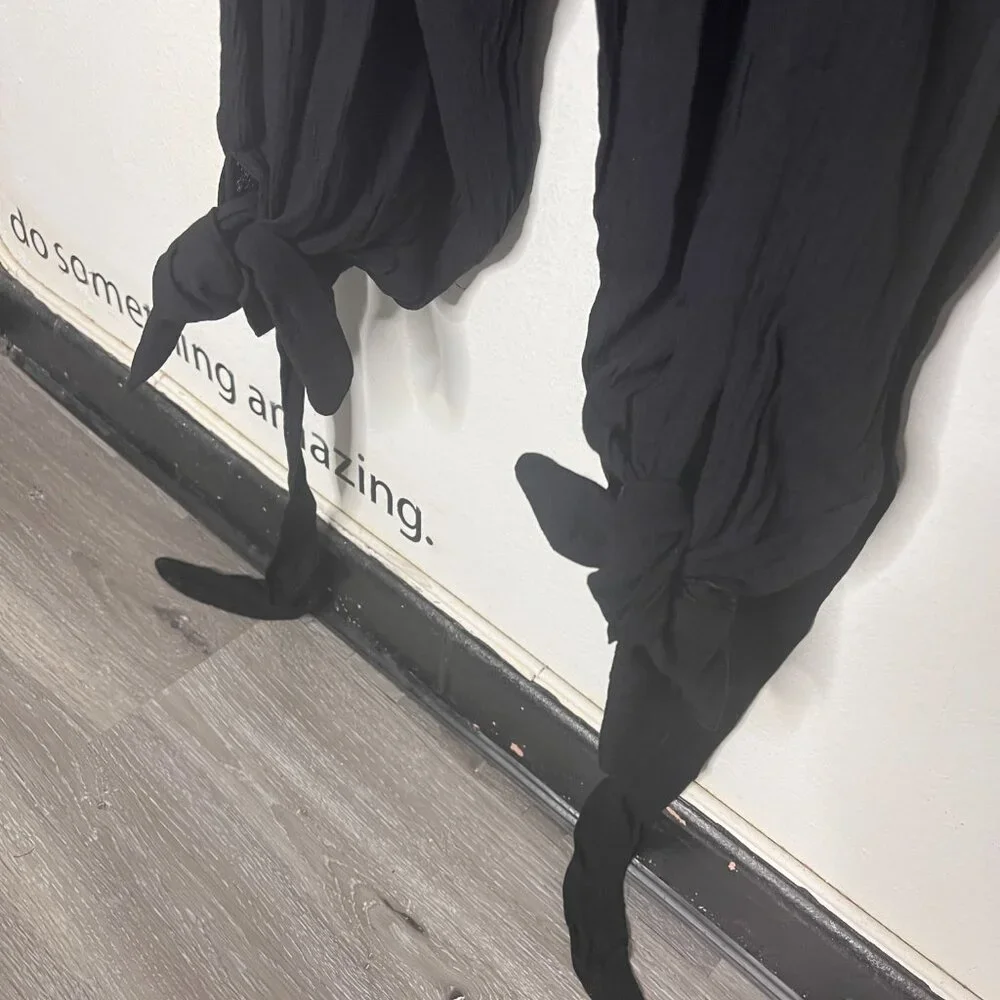 NWT Lulus Lolinda Black Convertible Halter Jumpsuit Sz S - Picture 6 of 13